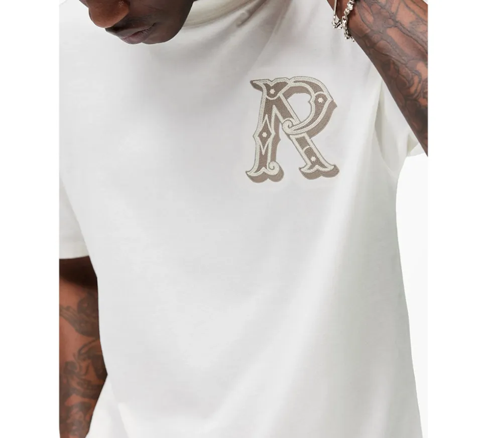 Represent Western Initial T-Shirt - Flat White