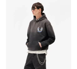 Represent X Belstaff Born To Bike Hoodie - Aged Black