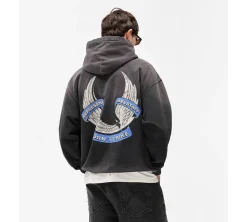 Represent X Belstaff Born To Bike Hoodie - Aged Black