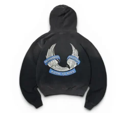Represent X Belstaff Born To Bike Hoodie - Aged Black