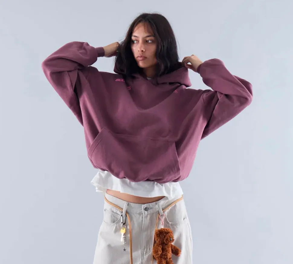 Scuffers Motor Studios Hoodie - Burgundy
