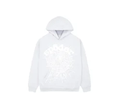 Sp5der OG Web Hoodie - Heather Grey
