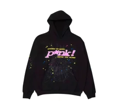 Sp5der p*nk Hoodie - Black