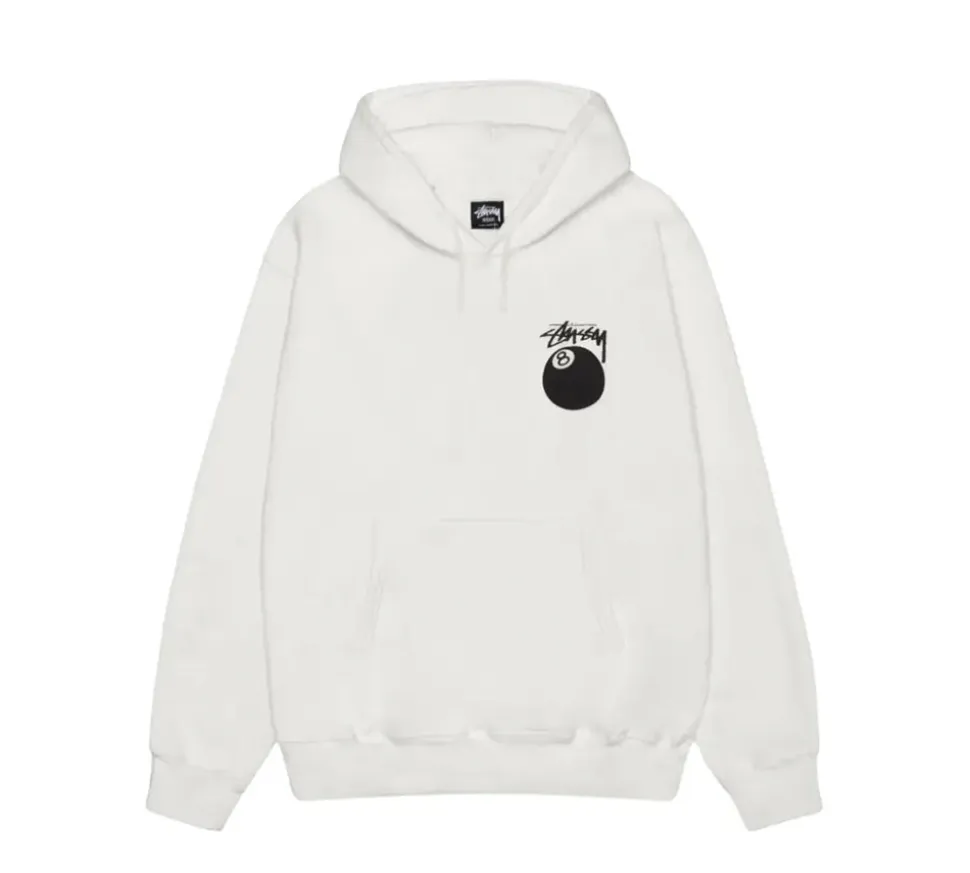 Stüssy 8 Ball Pigment Dyed Hoodie - Natural