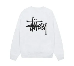 Stüssy Basic Crewneck - Ash Heather