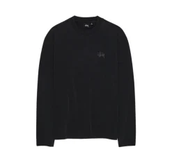 Stüssy Basic Long-Sleeve T-shirt- Black