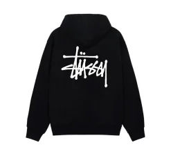Stüssy Basic Zip Hoodie - Black