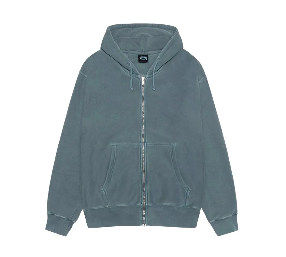 Stüssy Buana Pig. Dyed Zip Hoodie - Navy