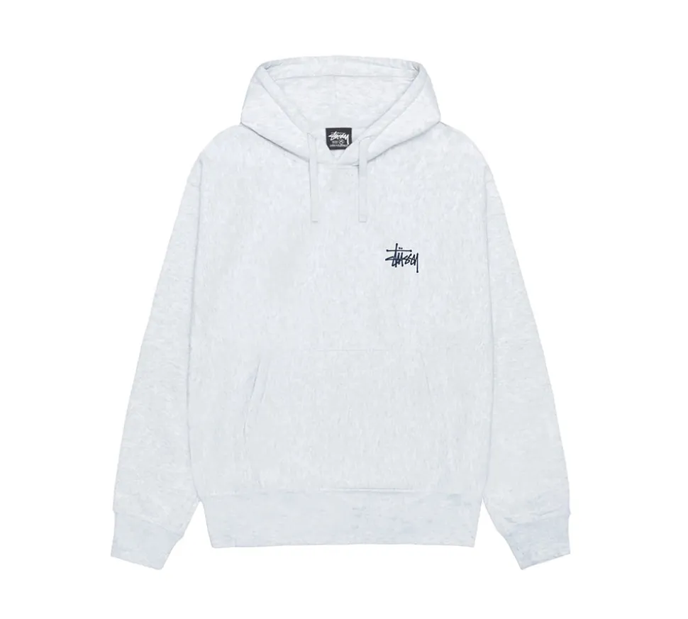 Stüssy Built in USA Hoodie - Ash Heather