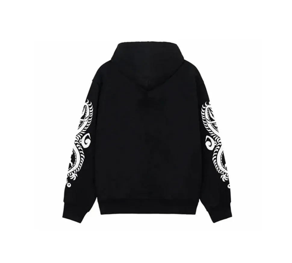 Stüssy Dragons Zip Hoodie - Black