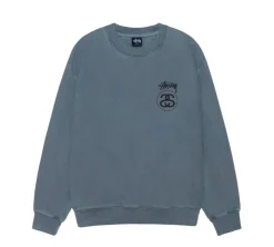 Stüssy Stock Link Pigment Dyed Crewneck - Navy