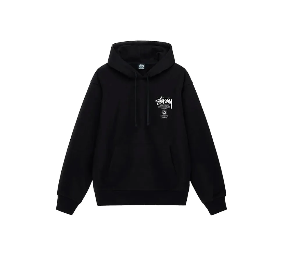 Stüssy World Tour Hoodie - Black