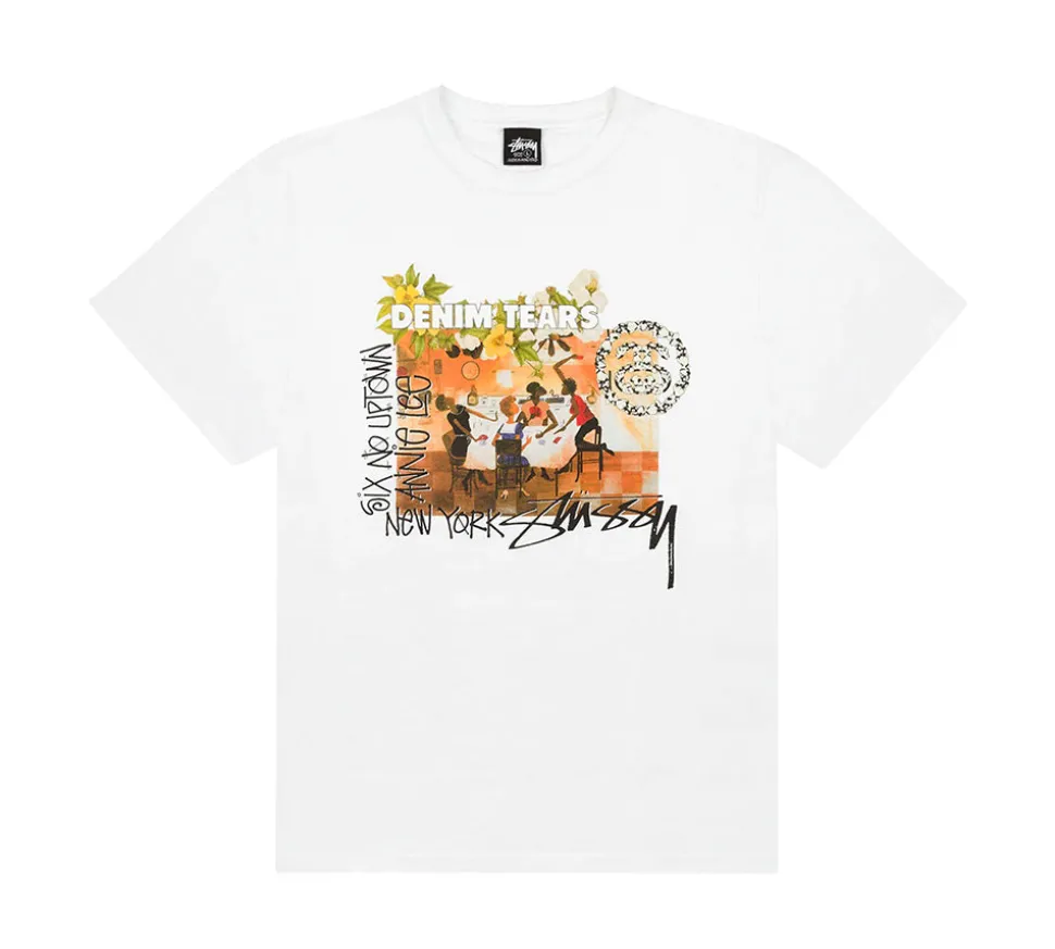 Stüssy x Denim Tears Annie Lee T-shirt - White