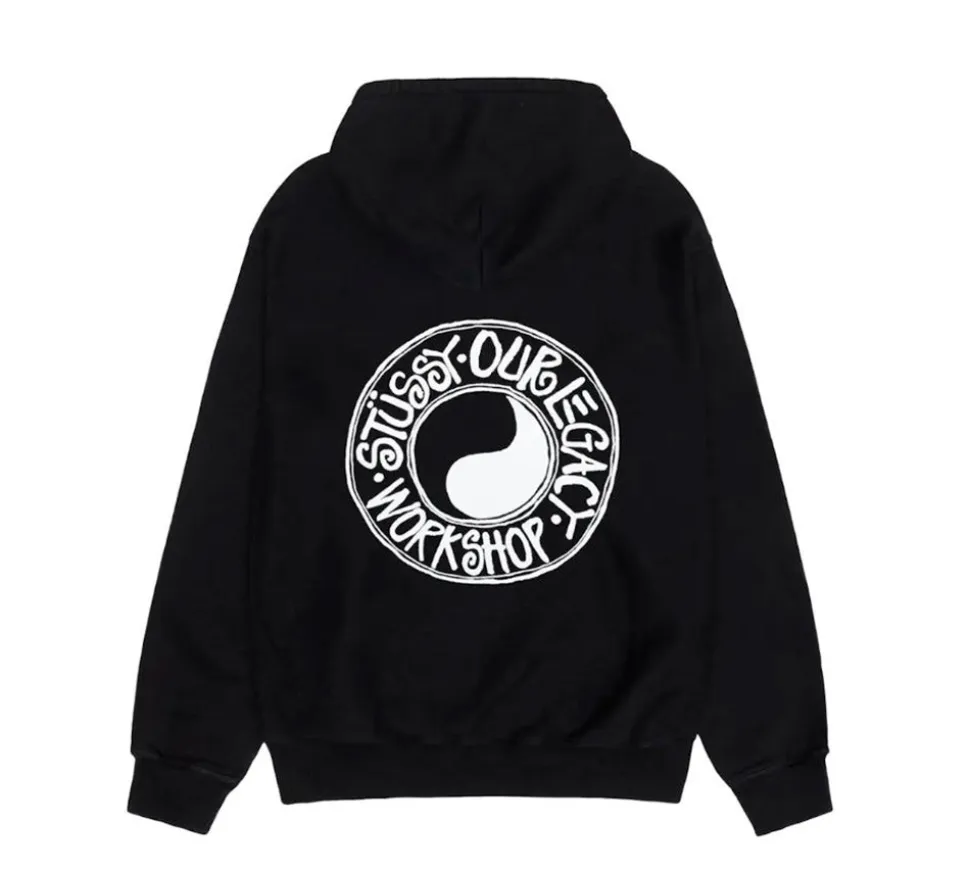 Stüssy x Our Legacy Work Shop Buana Pigment Dyed Hoodie - Black