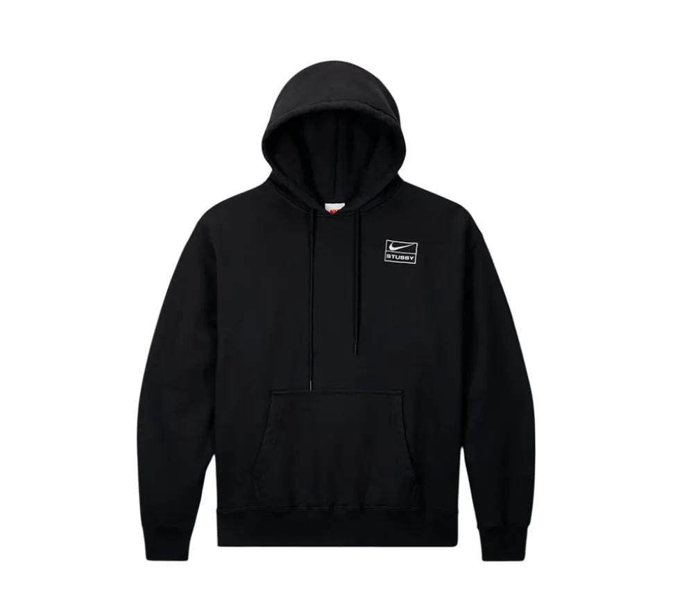 Stussy x Nike Stone Washed Fleece Zip Hoodie - Black