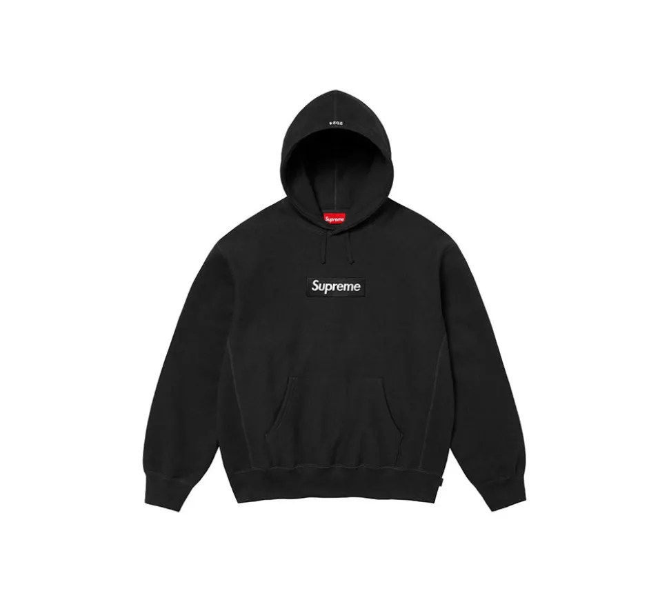 Supreme Box Logo Hooded Sweatshirt (FW24) - Black