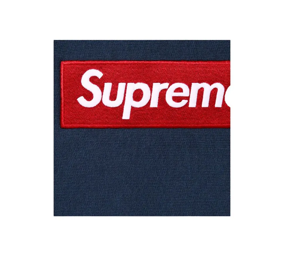 Supreme Box Logo Hooded Sweatshirt (FW24) - Navy