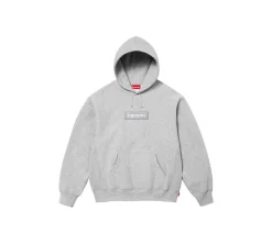 Supreme Box Logo Hooded Sweatshirt (FW24) - Grey