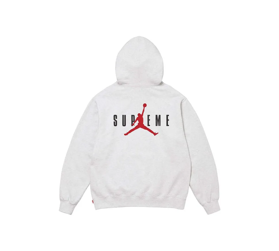 Supreme Jordan Hooded Sweatshirt (FW24) - Ash Grey