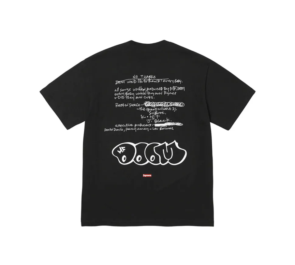 Supreme MF DOOM T-shirt - Black
