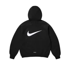 Supreme Nike Zip Up Hooded Sweatshirt - Black