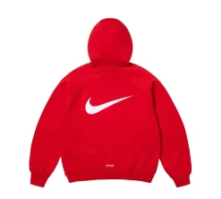 Supreme Nike Zip Up Hooded Sweatshirt - Red