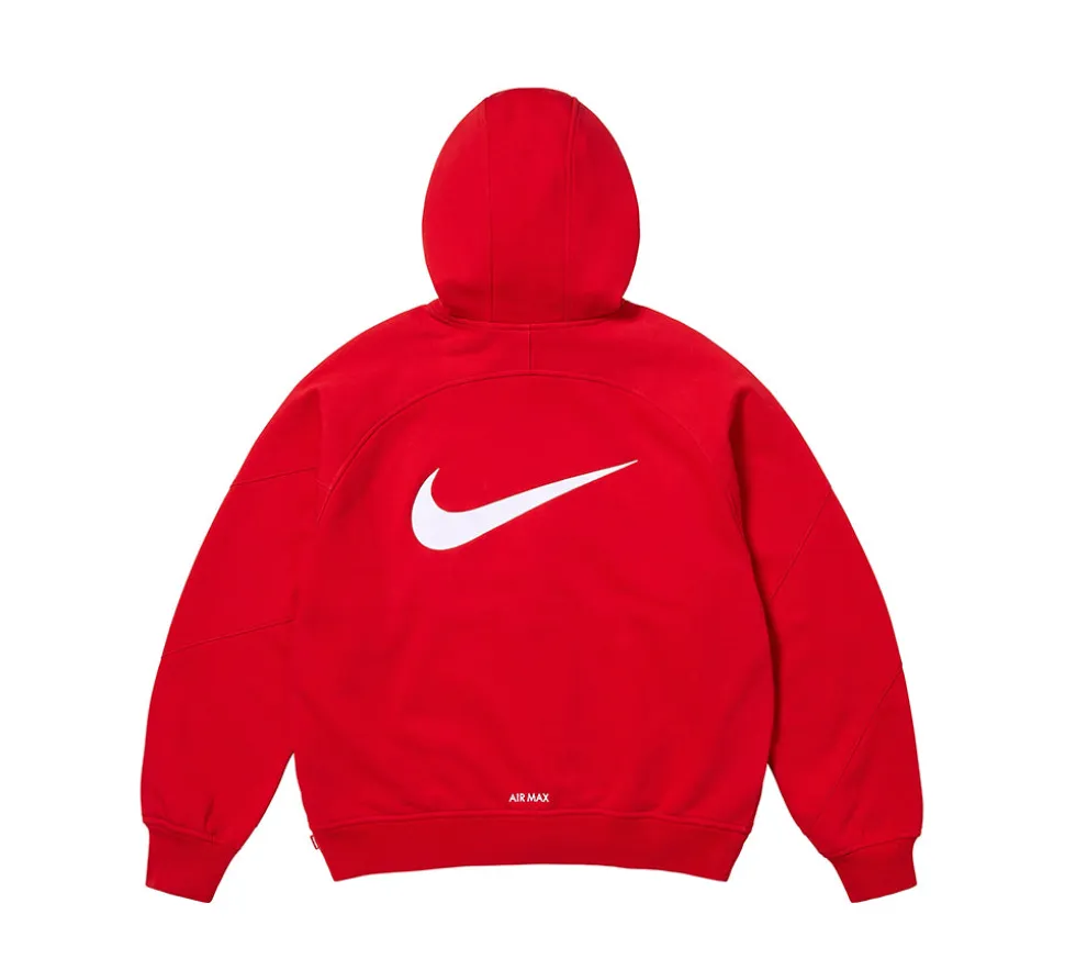 Supreme Nike Zip Up Hooded Sweatshirt - Red