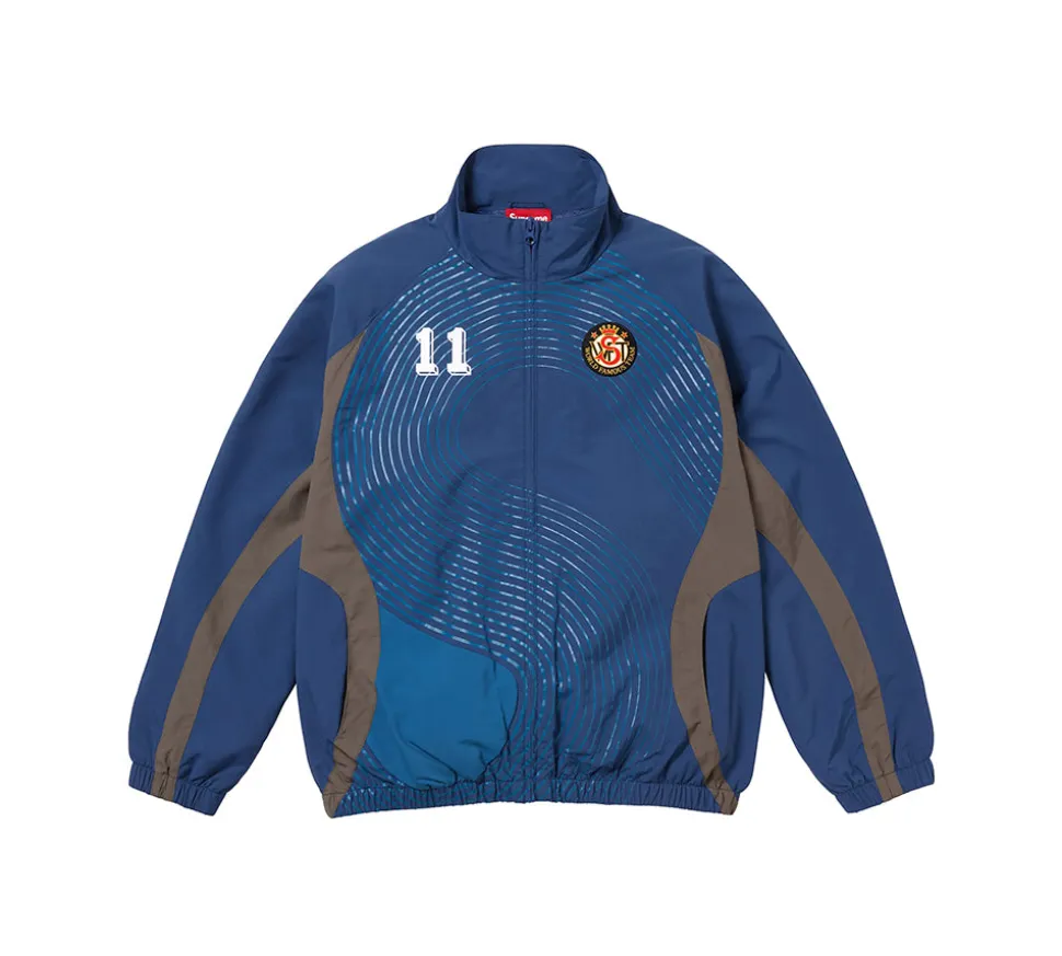 Supreme S Logo Track Jacket - Navy