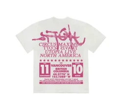 Travis Scott Utopia Is In Vancouver Exclusive Circus Maximus T-shirt - WHITE