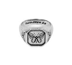 TwoJeys &&™ Butterfly Effect Ring - Handcrafted piece w/ 12 microns Silver Bath