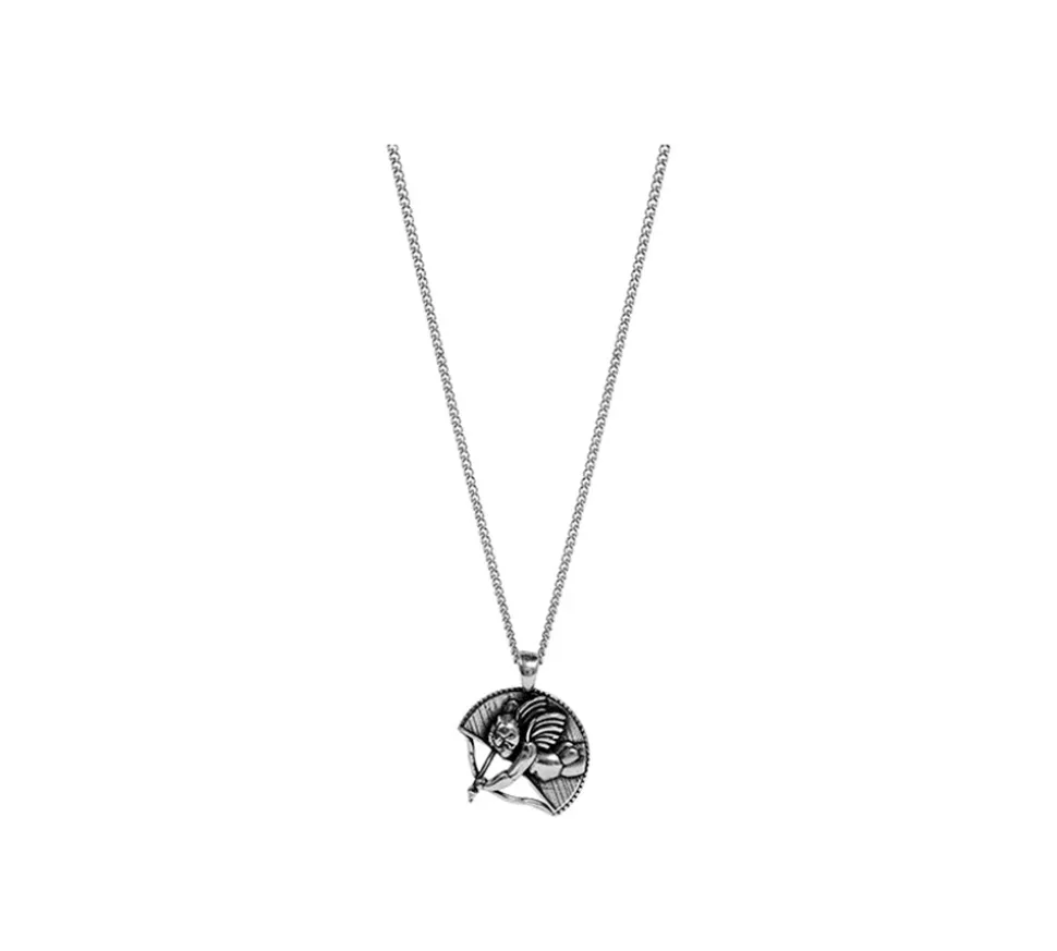 TwoJeys &&™ Cupid Necklace - 925 Silver Chain w/ 12 microns silver plated pendant