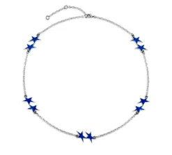 TwoJeys &&™ Enameled Icon Necklace - 12 Microns Silver Plated