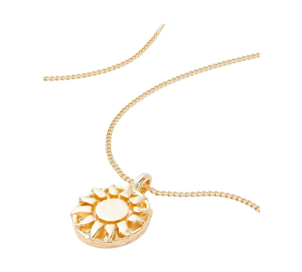 TwoJeys &&™ Endlessly Sun Necklace - High quality 3 micron gold bath