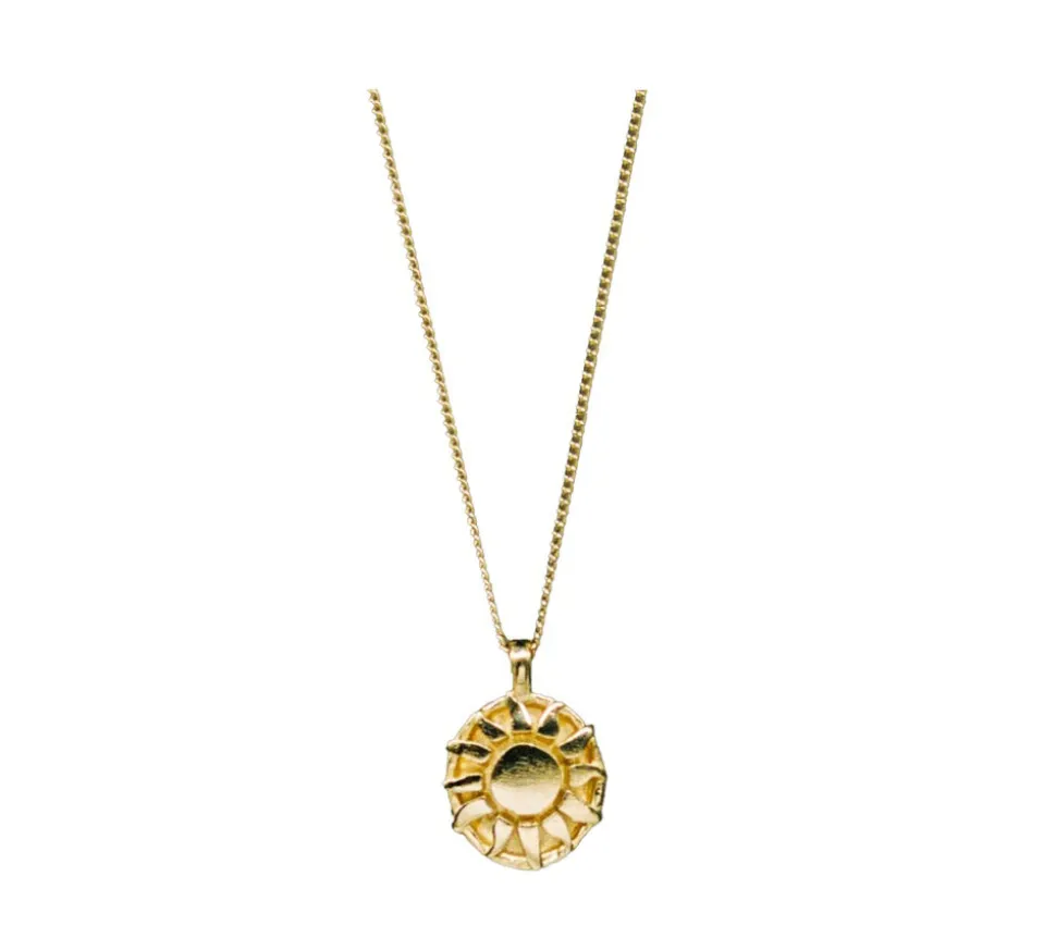 TwoJeys &&™ Endlessly Sun Necklace - High quality 3 micron gold bath