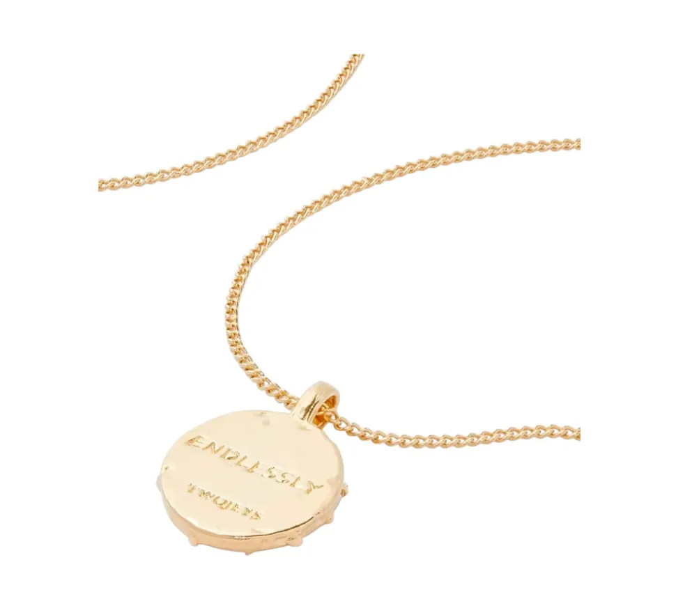TwoJeys &&™ Endlessly Sun Necklace - High quality 3 micron gold bath
