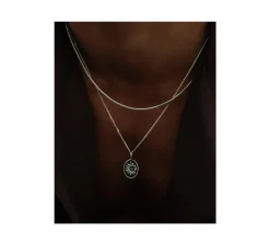 TwoJeys &&™ Midnight Necklace - 12 Microns Silver Plated