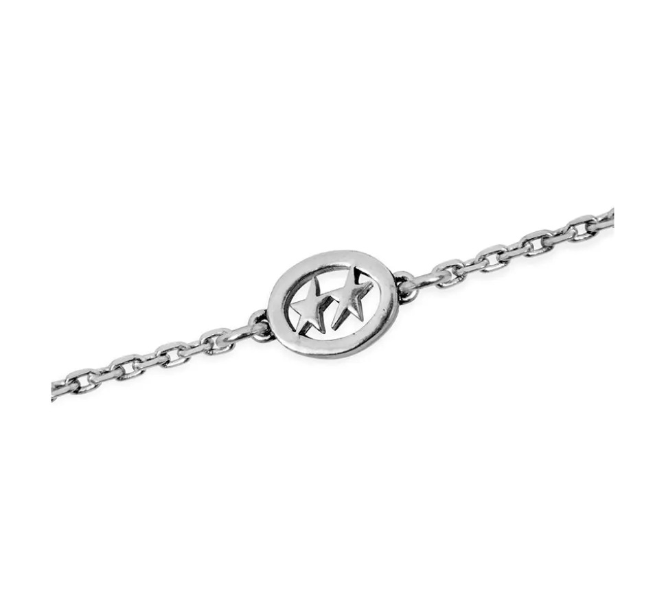 TwoJeys &&™ Mini Superstar Bracelet - 925 Sliver Chain w/ 12 microns silver plated
