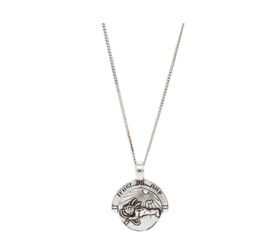 TwoJeys &&™ Saints & Sinners Necklace - 925 Silver Chain w/ 12 Microns Silver Plated