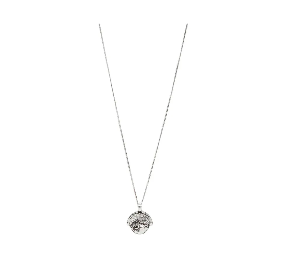 TwoJeys &&™ Saints & Sinners Necklace - 925 Silver Chain w/ 12 Microns Silver Plated