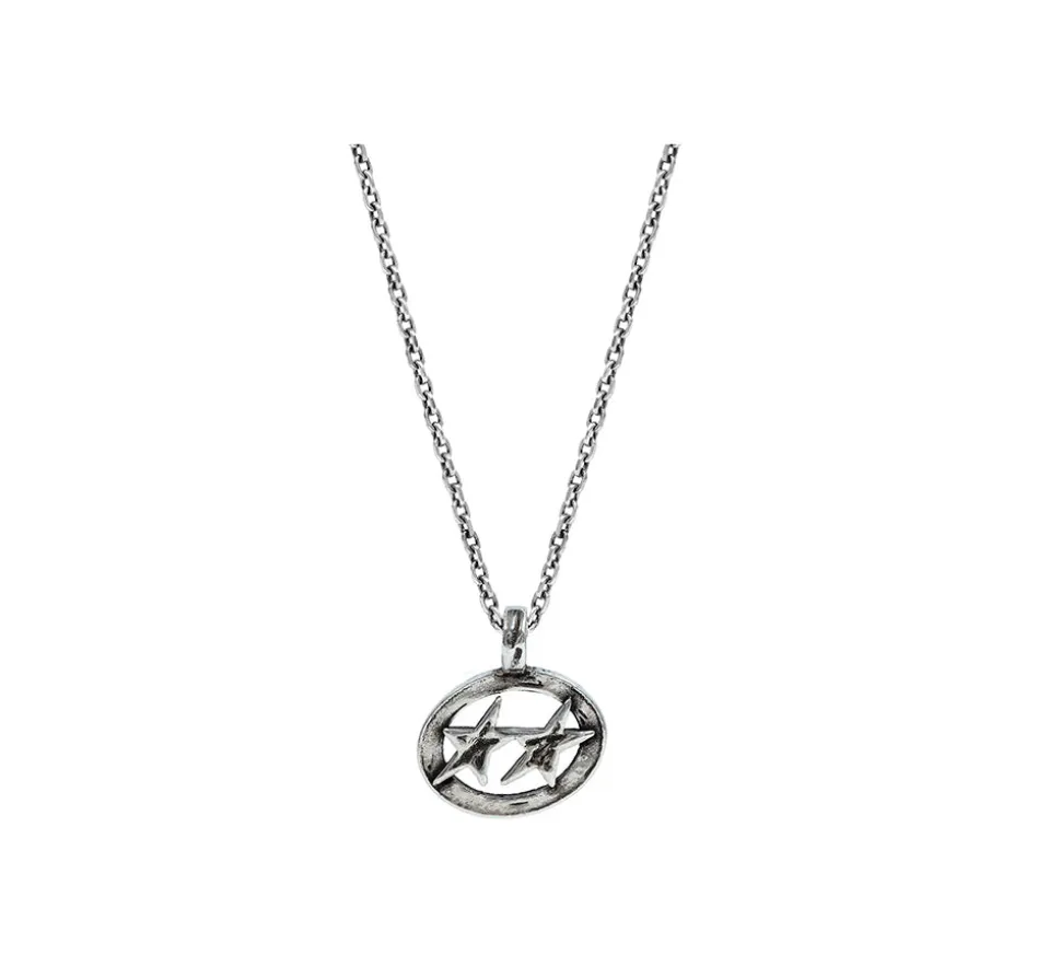 TwoJeys &&™ Superstar Necklace - 925 silver chain w/ handcrafted pendant