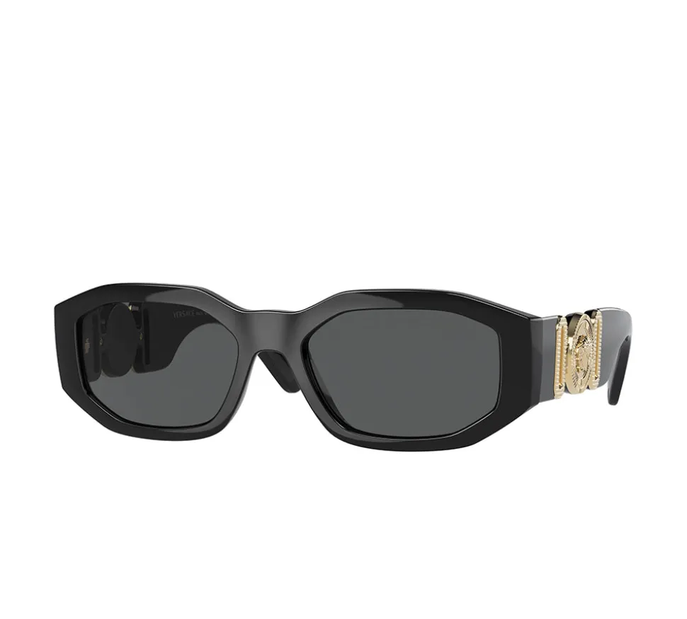 Versace Medusa Biggie Sunglasses - Black/Gold