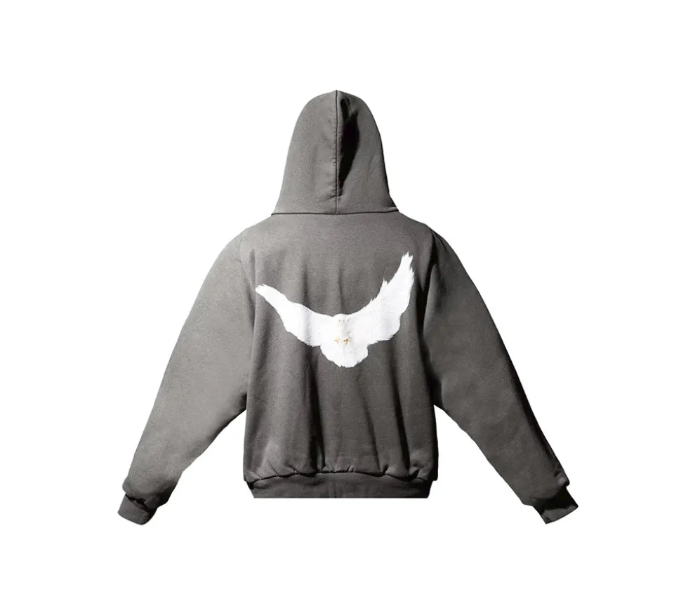 Yeezy Gap Dove Shrunken Hoodie - Grey