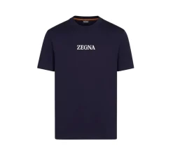 ZEGNA #UseTheExisting™ Cotton T-shirt - Navy