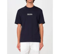 ZEGNA #UseTheExisting™ Cotton T-shirt - Navy